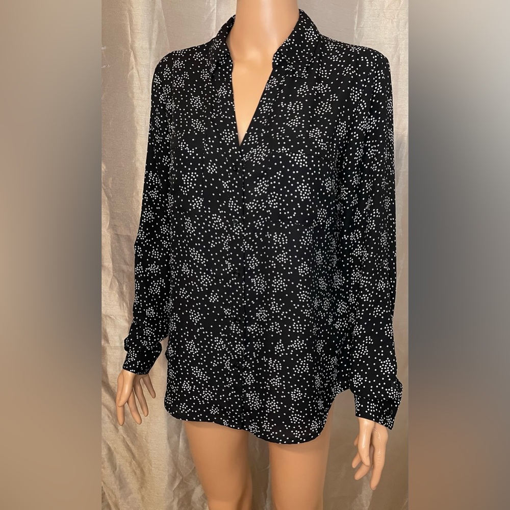 Candies-light weight button up blouse